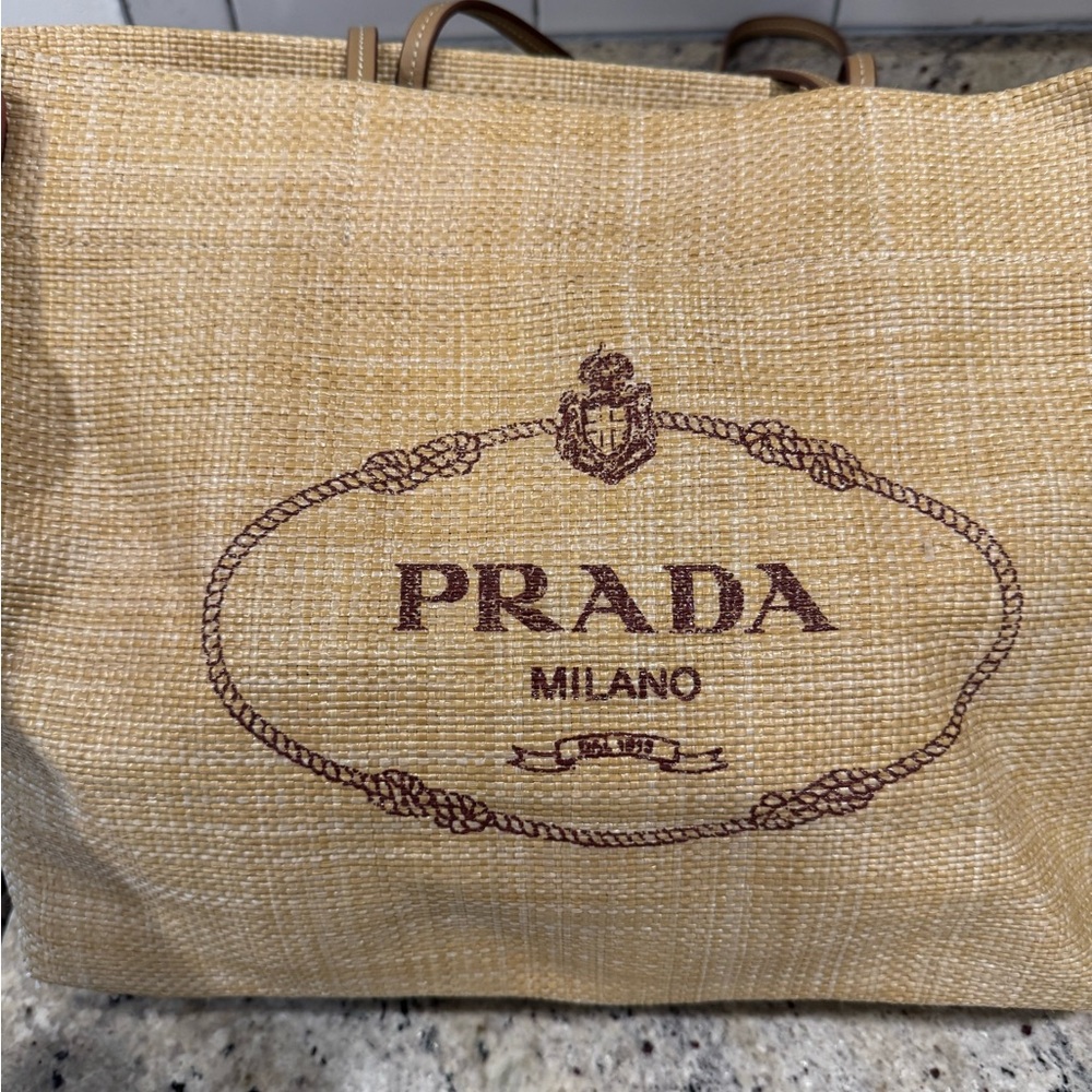 Prada Milano Tan Tote Bag - Picture 6 of 11